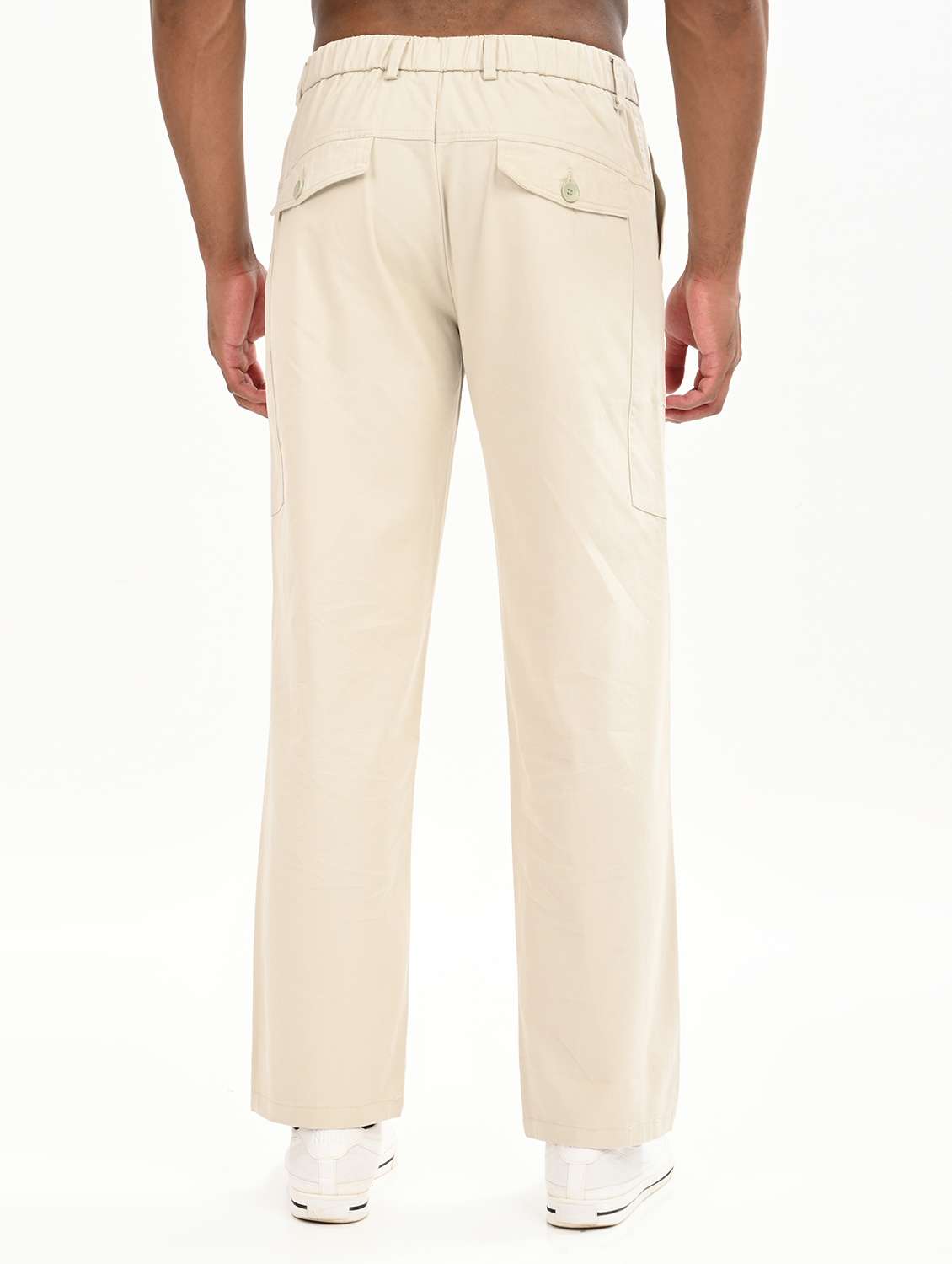 men solid mid rise relaxed fit cargo - 22012856 -  Standard Image - 2