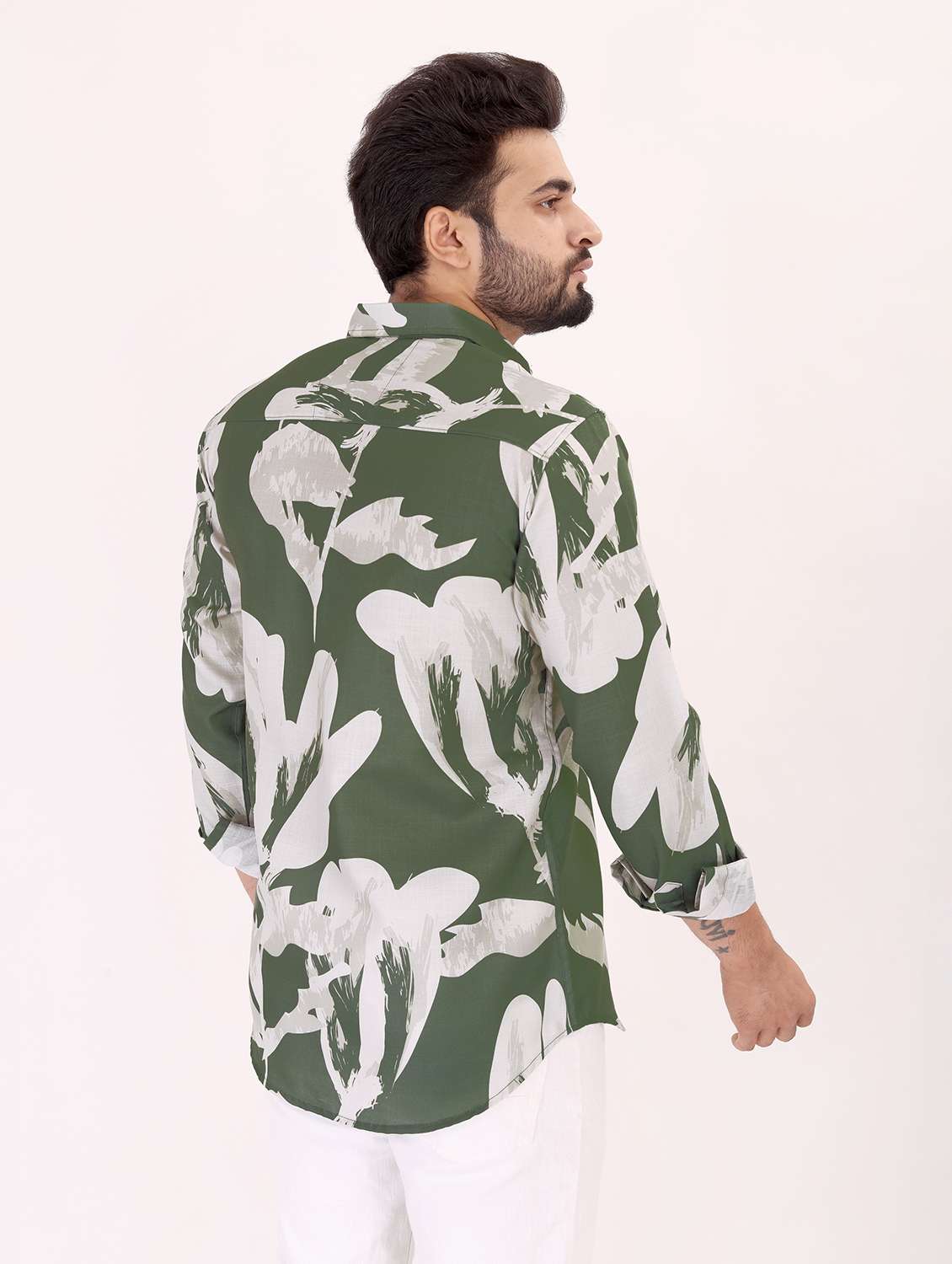 men printed long sleeve regular fit casual shirt - 22013086 -  Standard Image - 2