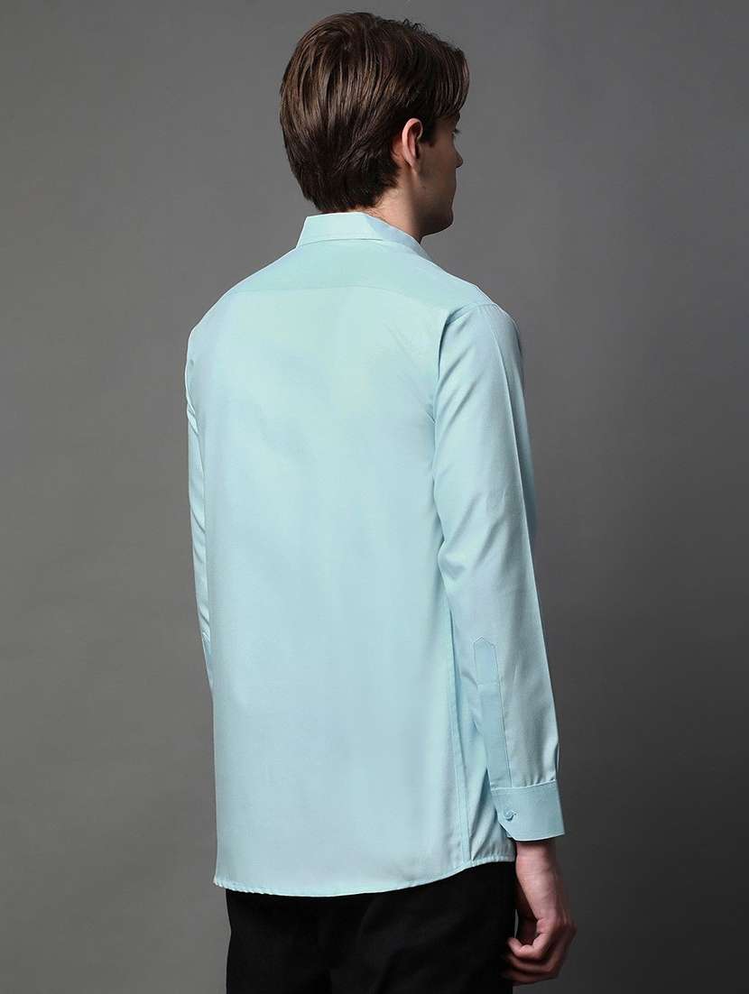 men solid long sleeve regular fit casual shirt - 22013116 -  Standard Image - 2