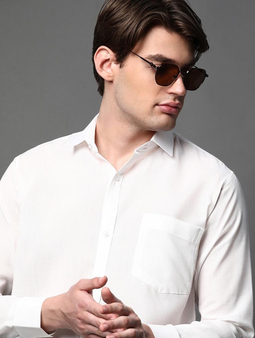 men solid long sleeve regular fit casual shirt - 22013230 - Standard Image - 2