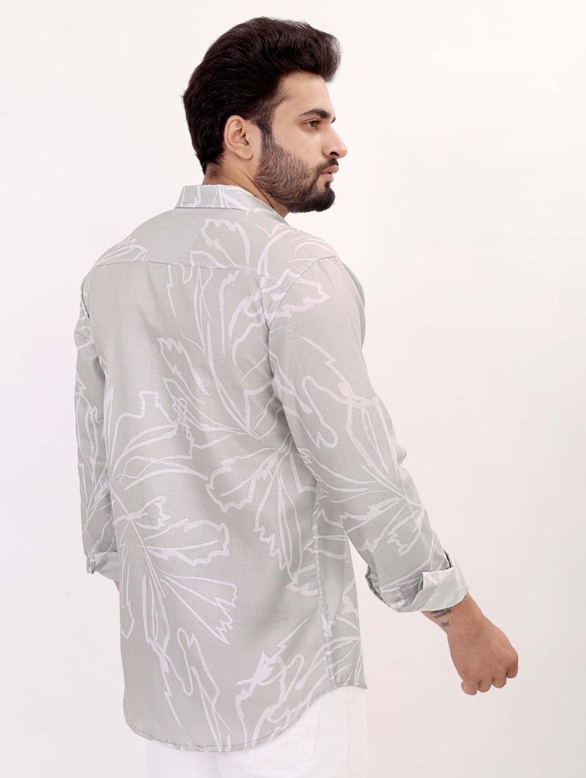 men printed long sleeve regular fit casual shirt - 22013237 - Standard Image - 2