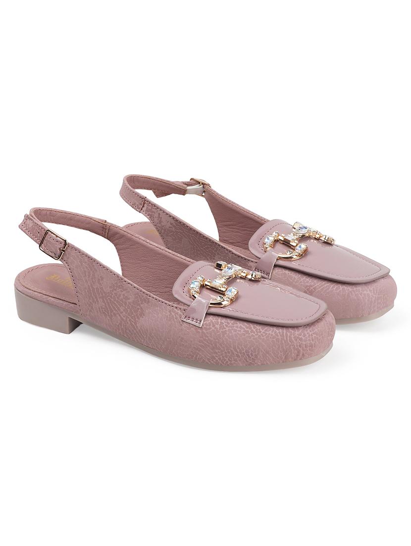 women back strap slip on flats - 22013257 - Standard Image - 2