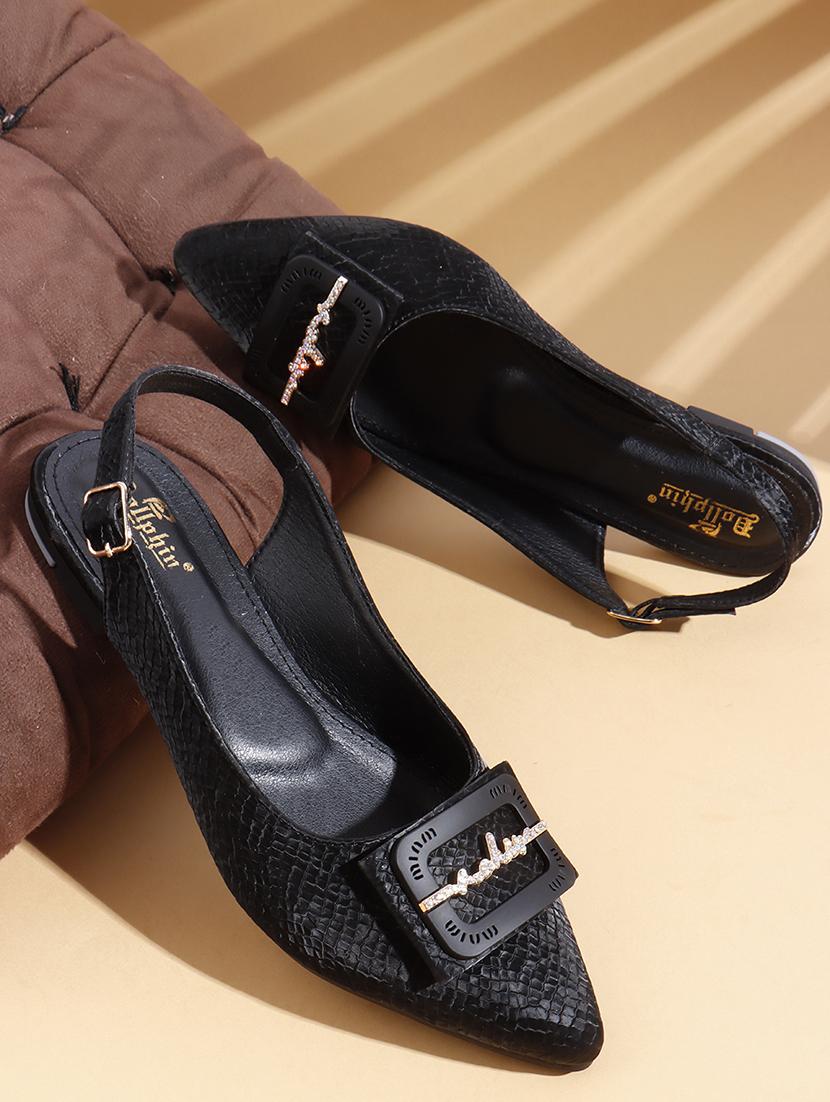 women embellished back strap slip on flats - 22013260 - Zoom Image - 0