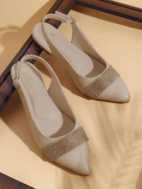 women embellished back strap slip on flats - 22013263 - Standard Image - 0