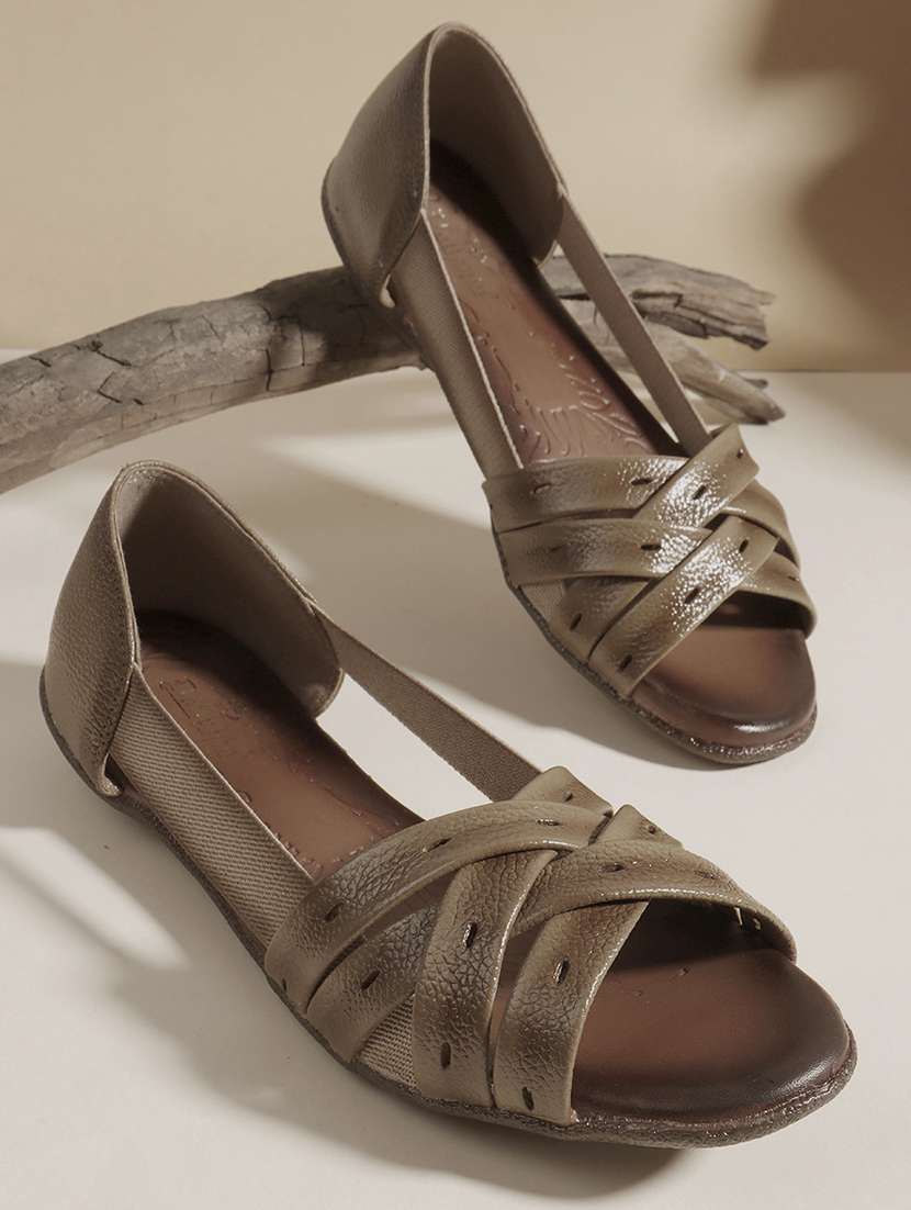 women peep toe slip on ballerina - 22013264 - Zoom Image - 0