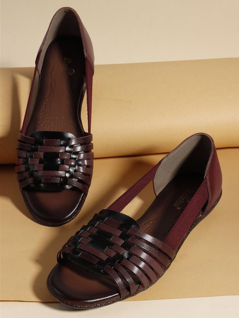 women solid peep toe slip on ballerina - 22013268 - Zoom Image - 0