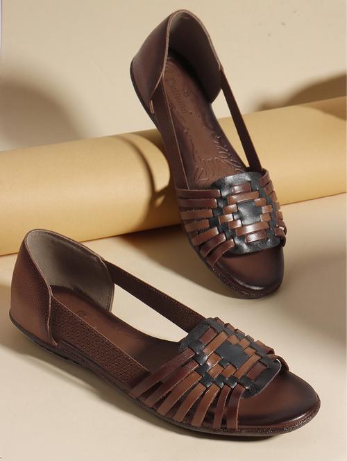 women solid peep toe slip on ballerina - 22013269 - Standard Image - 0