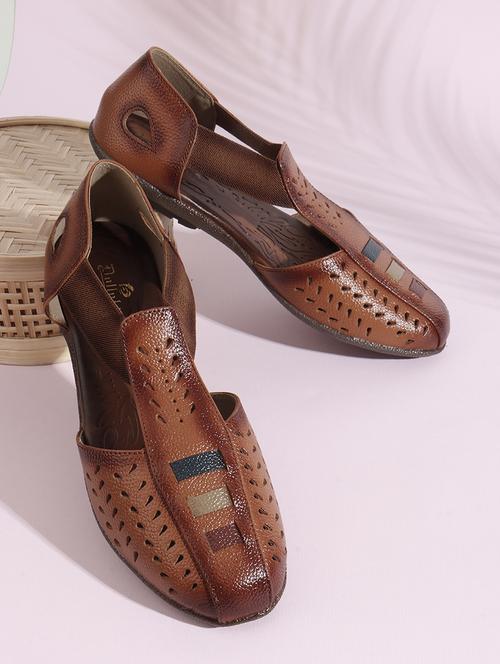 women tan slip on sandal - 22013279 - Standard Image - 0