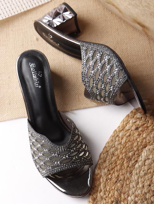 women grey slip on sandal - 22013317 -  Standard Image - 0