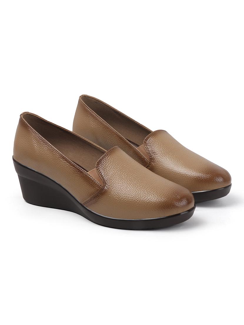 women solid slip on platforms wedge - 22013344 - Standard Image - 2