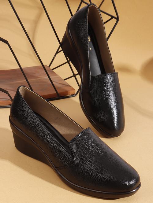 women solid slip on platforms wedge - 22013345 - Standard Image - 0