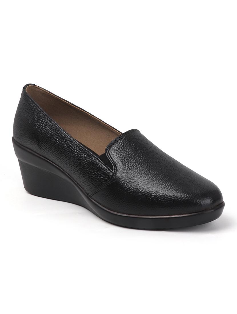 women solid slip on platforms wedge - 22013345 - Standard Image - 2
