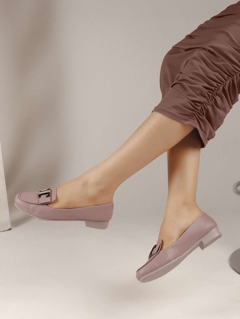 women purple slip on ballerina - 22013511 - Standard Image - 2