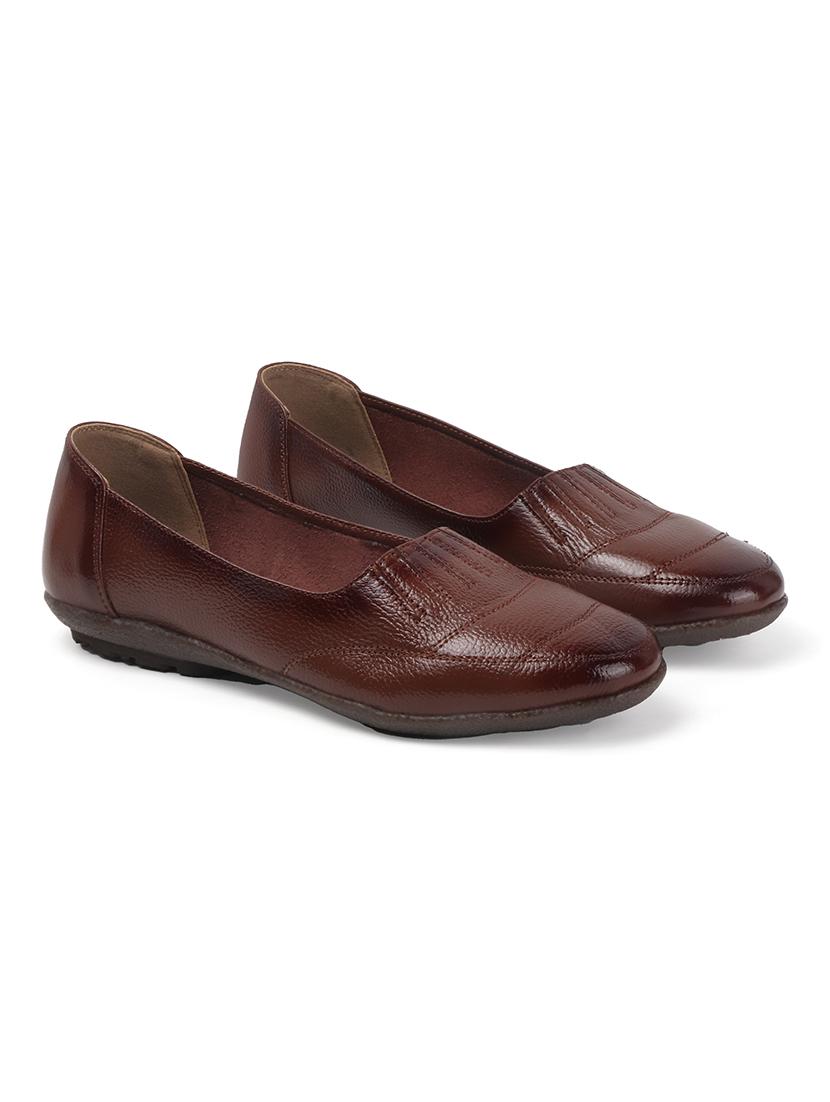 women brown slip on pump - 22013518 - Standard Image - 2