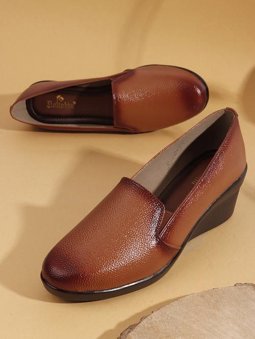 women solid slip on platforms wedge - 22013532 - Standard Image - 0