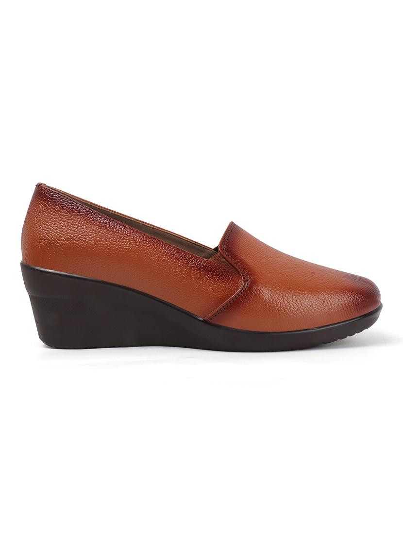 women solid slip on platforms wedge - 22013532 - Standard Image - 2