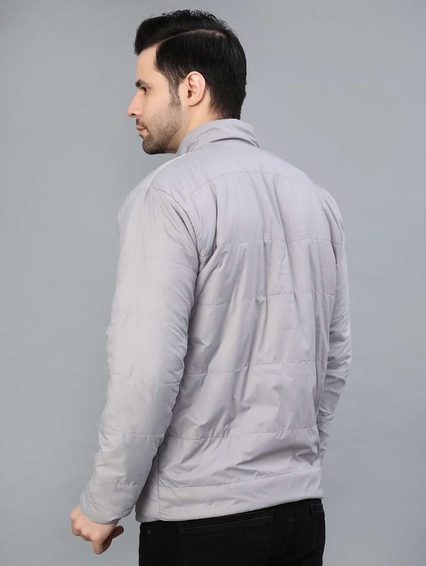 men solid long sleeve regular fit puffer jacket - 22013971 -  Standard Image - 2