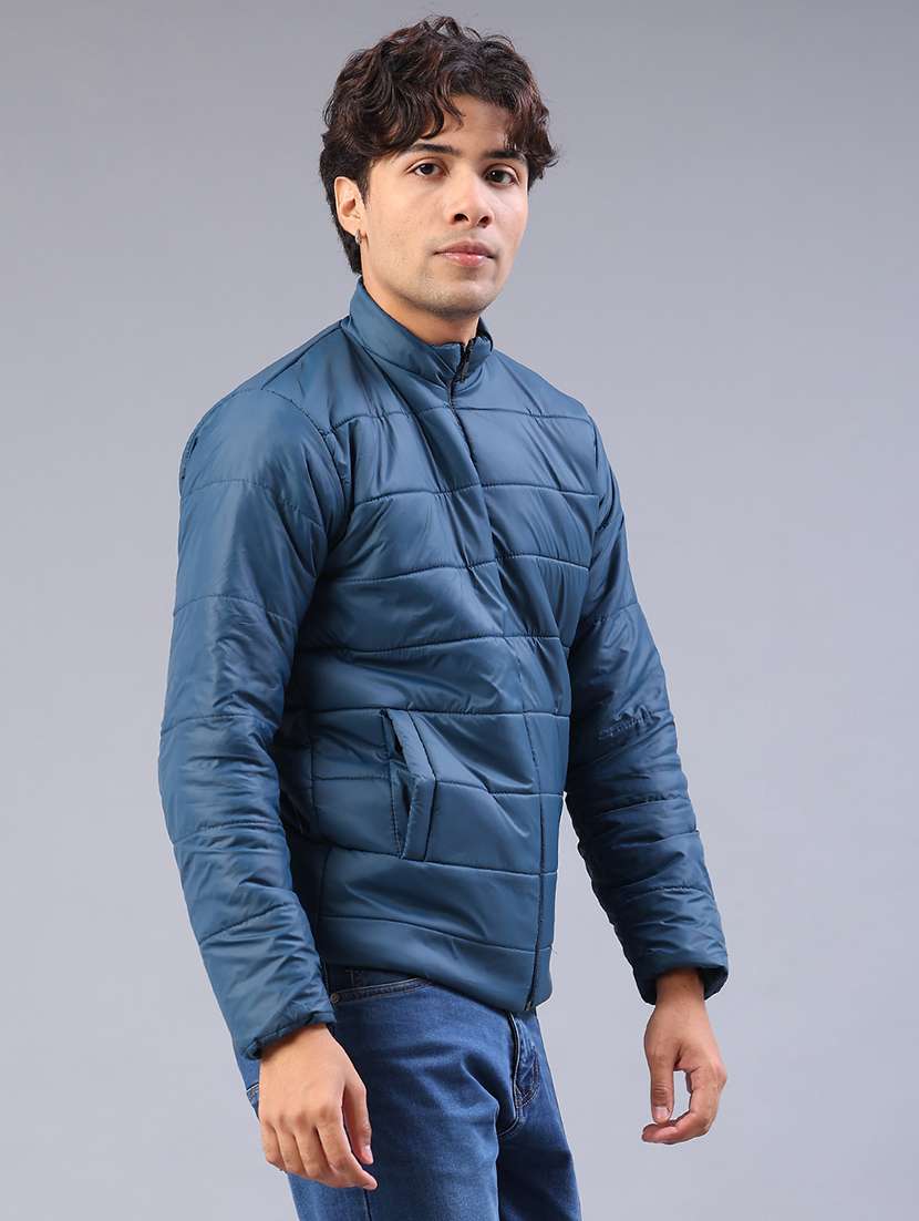 men solid long sleeve puffer jacket - 22013972 -  Standard Image - 2