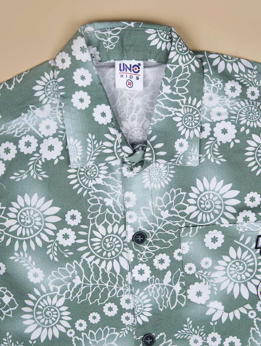 boys printed shirt and short set - 22014141 -  Standard Image - 2