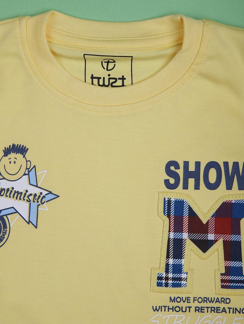 kids printed t-shirt and shorts co-ord set - 22014145 - Standard Image - 2