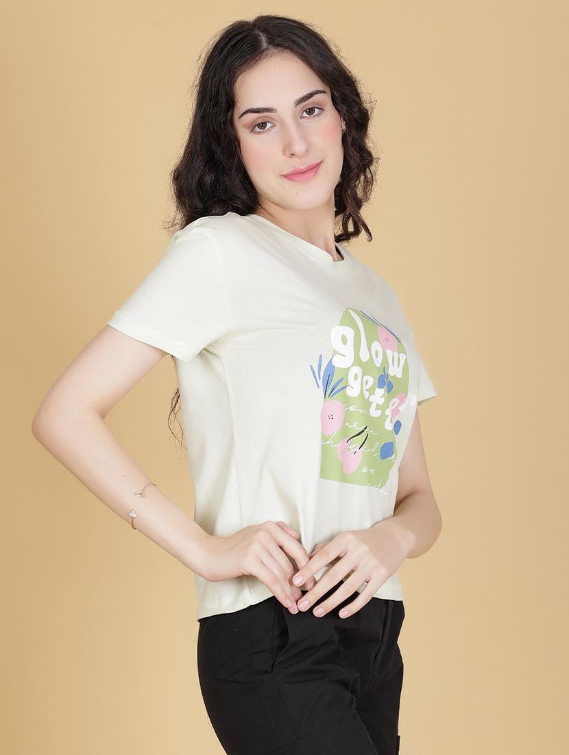 light green cotton regular tshirt - 22014613 - Standard Image - 2