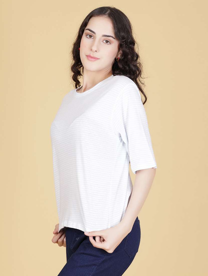 white cotton oversized tshirt - 22014616 -  Standard Image - 2