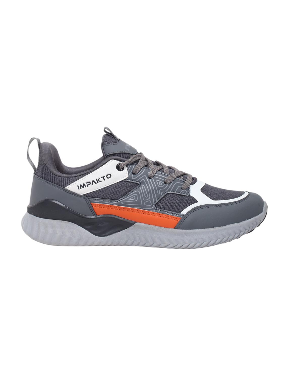 men grey solid lace up sneaker - 22015920 - Standard Image - 2