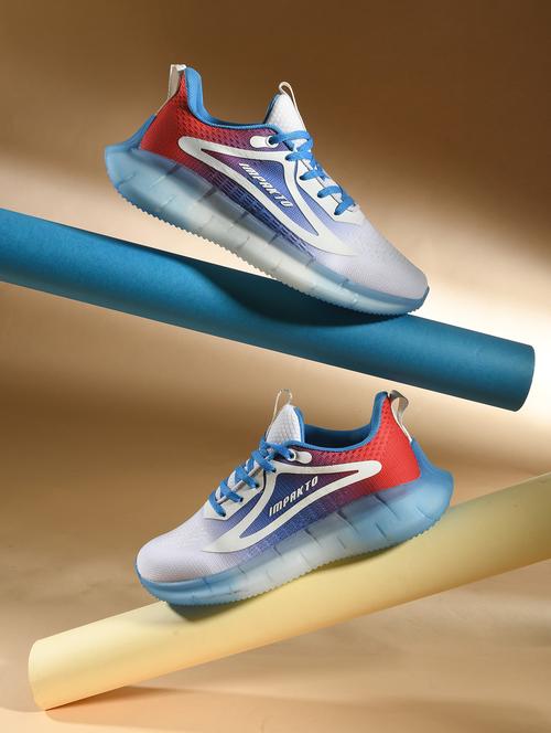 men blue lace up sport shoe - 22016121 - Standard Image - 0