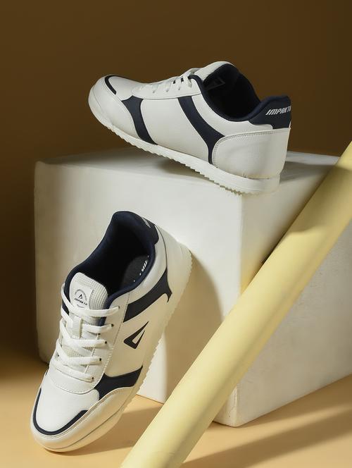 men white solid laec up sneaker - 22016125 -  Standard Image - 0