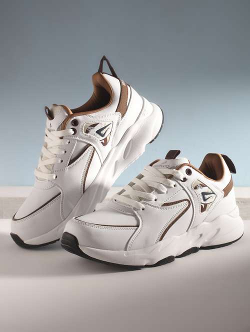men white lace up sport shoe - 22016138 -  Standard Image - 0