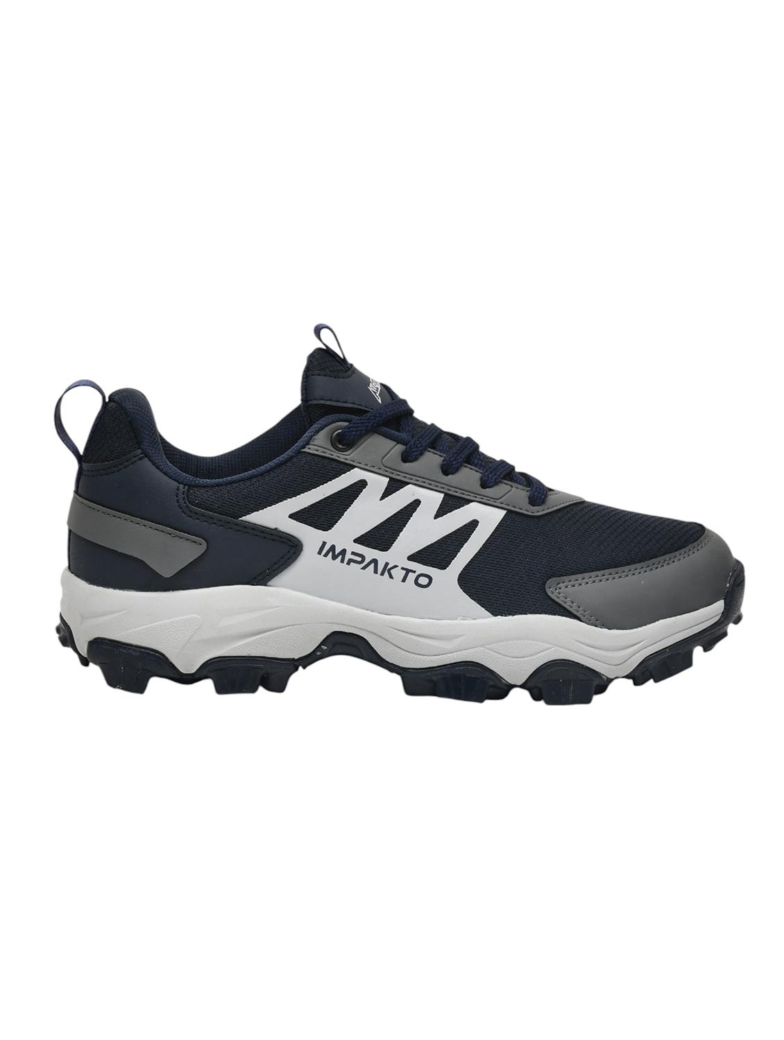men navy blue lace up sport shoe - 22016324 - Standard Image - 2