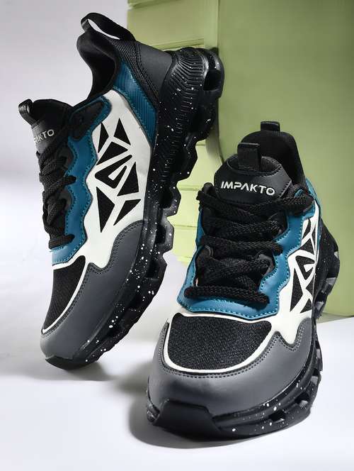 men color block lace up sport shoe - 22016333 - Standard Image - 0