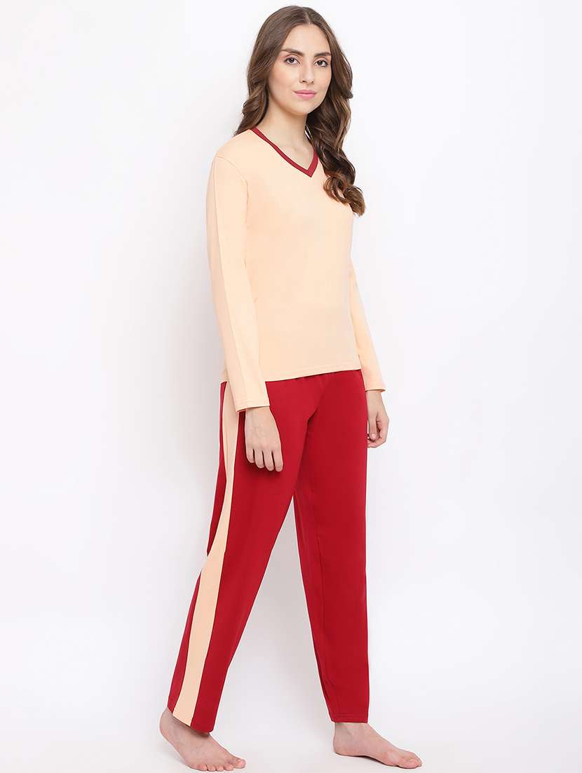 women printed nightwear pyjama set - 22016389 -  Standard Image - 2