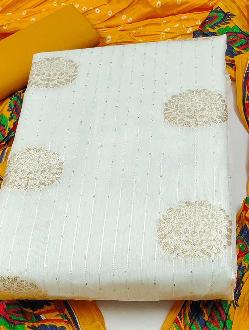 women self design zari work unstitched suit set - 22016416 -  Standard Image - 2