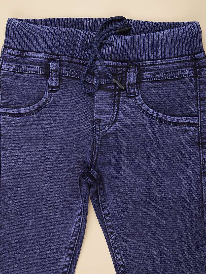blue cotton plain jean - 22016460 -  Standard Image - 2