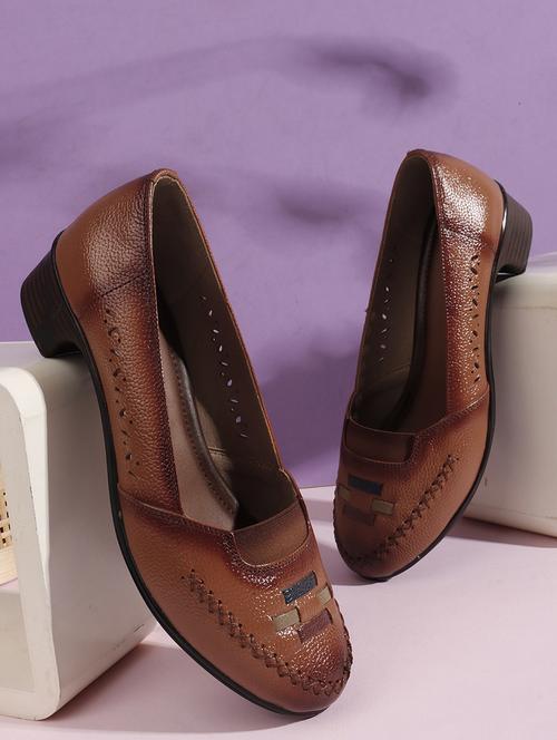women brown slip on pump - 22016543 -  Standard Image - 0
