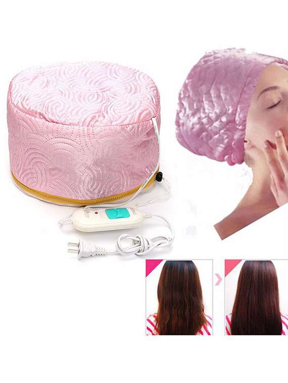 pink heating hair mask hair care - 22016583 -  Standard Image - 2