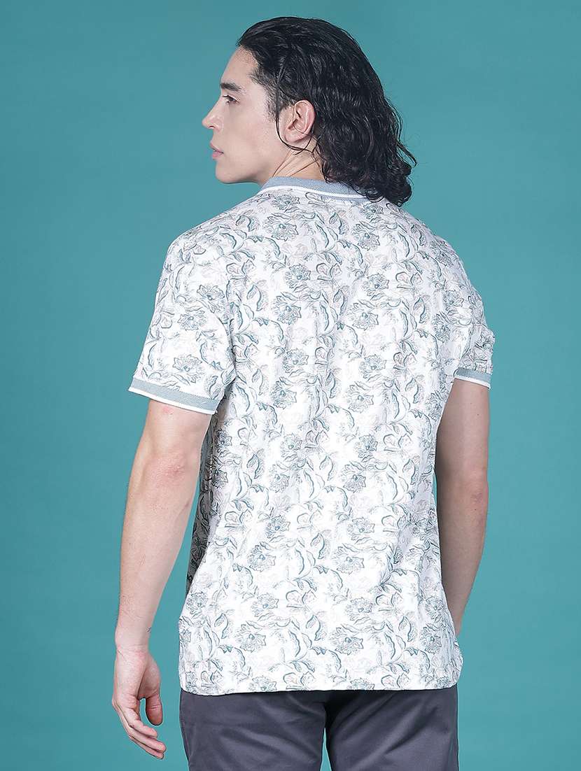 men printed short sleeve regular fit polo t-shirt - 22016675 -  Standard Image - 2