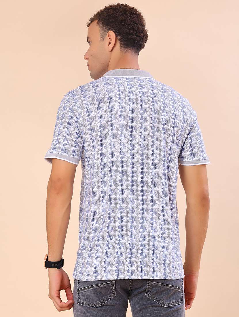 men printed short sleeve regular fit polo t-shirt - 22016676 -  Standard Image - 2