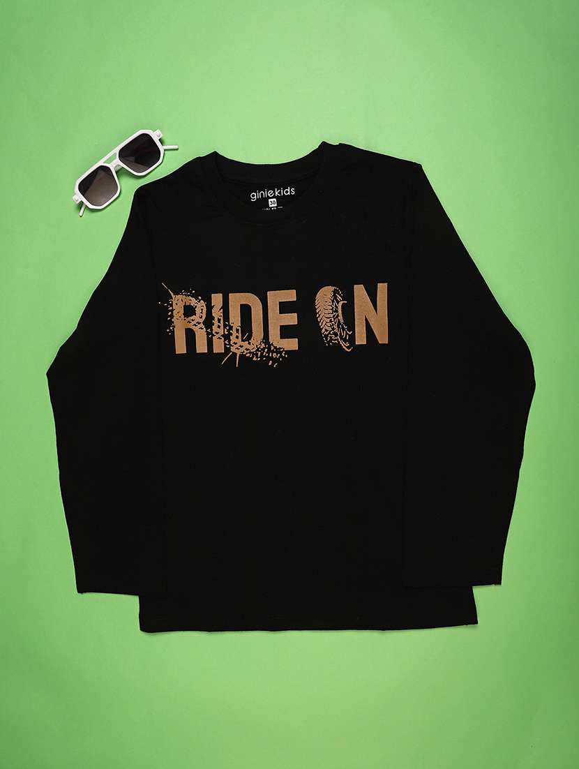 boys printed long sleeve t-shirt