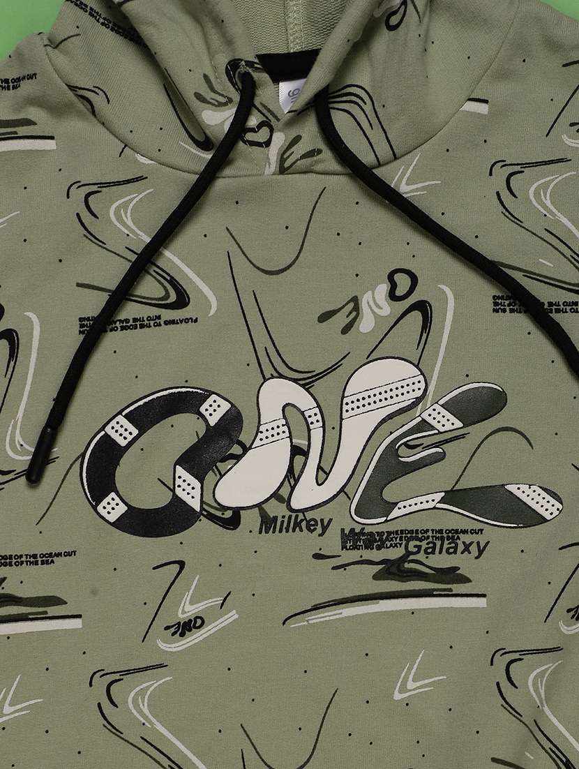 boys printed long sleeve hooded sweatshirt - 22016739 -  Standard Image - 2