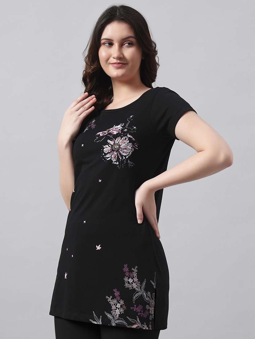 women printed short sleeve regular fit  t-shirt - 22017399 -  Standard Image - 2