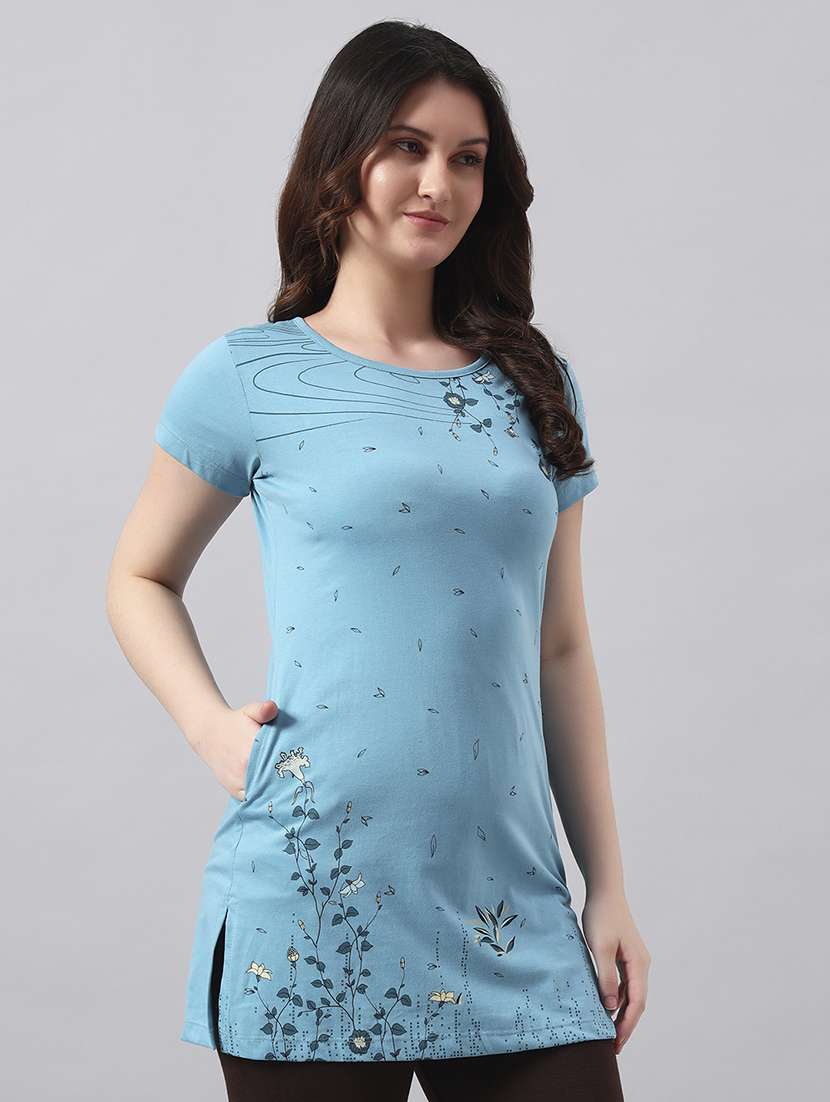 women printed short sleeve regular fit t-shirt - 22017402 -  Standard Image - 2