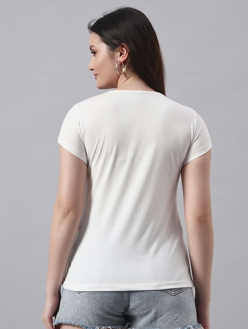 women printed short sleeve regular fit t-shirt - 22017407 -  Standard Image - 2