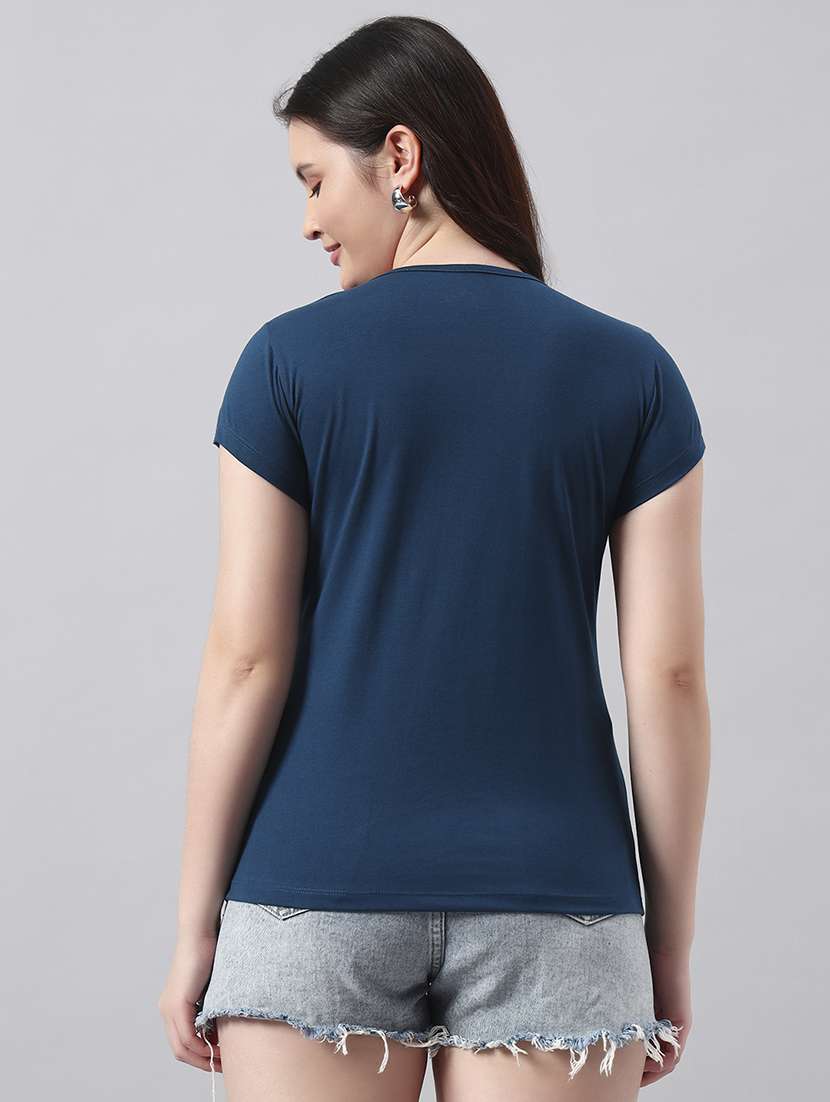 women printed short sleeve regular fit t-shirt - 22017409 -  Standard Image - 2