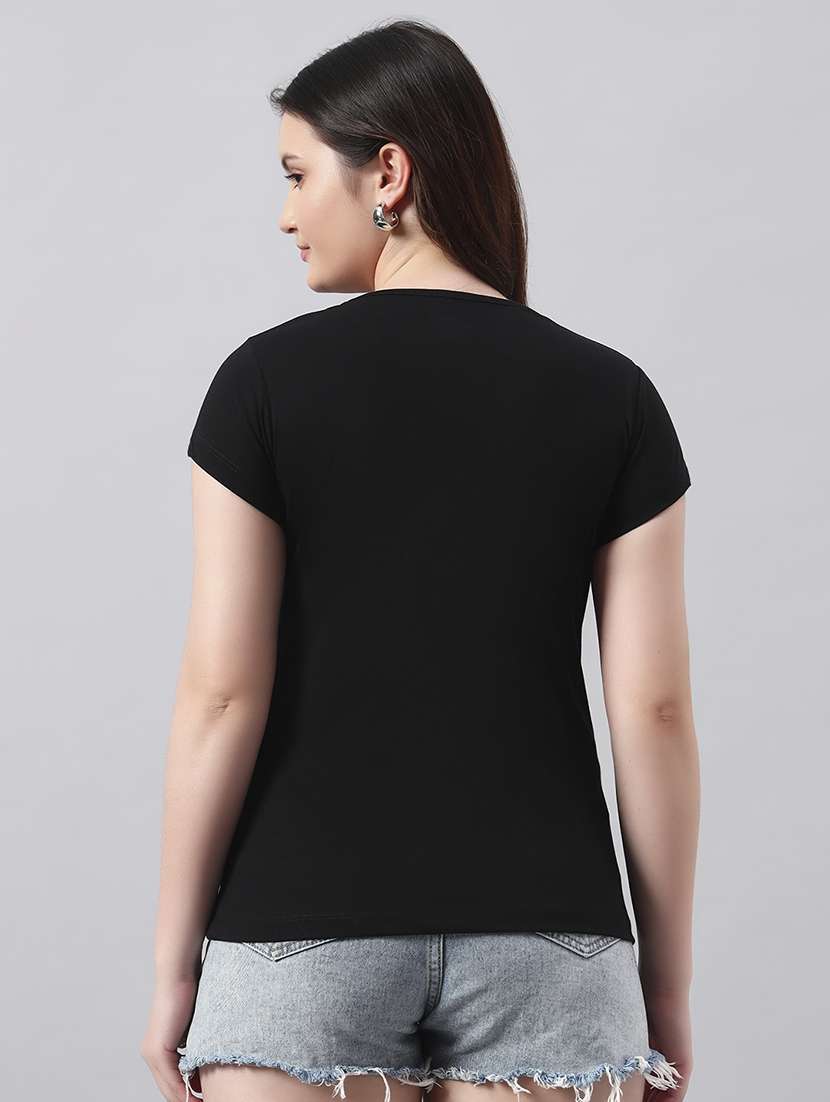 women printed short sleeve regular fit t-shirt - 22017410 -  Standard Image - 2
