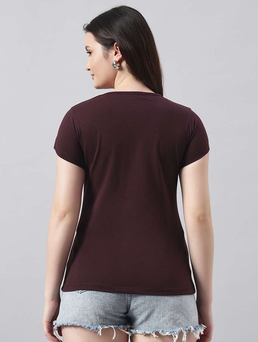 women printed short sleeve regular fit t-shirt - 22017411 -  Standard Image - 2