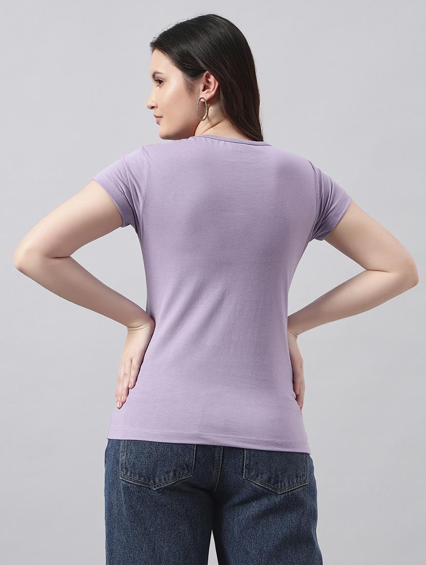 women printed short sleeve regular fit t-shirt - 22017415 - Standard Image - 2