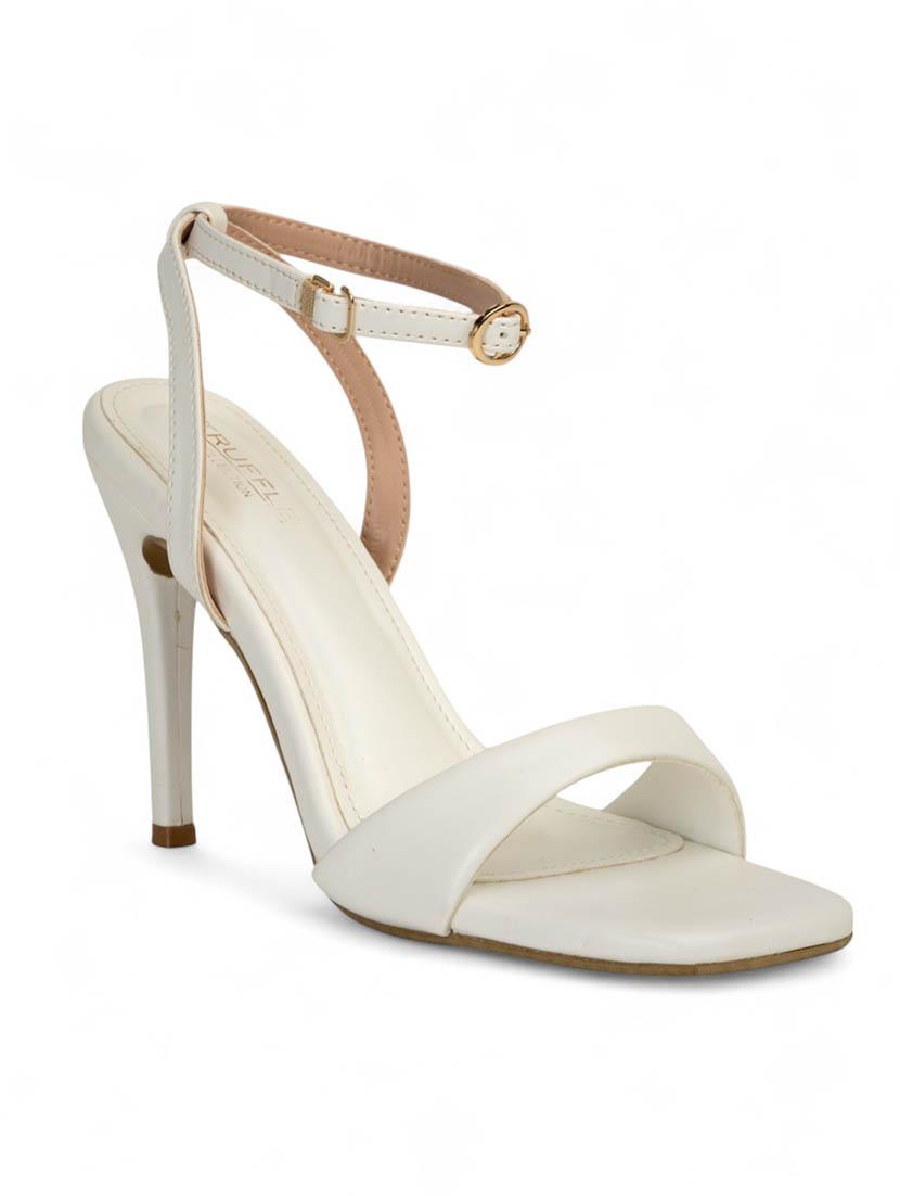 women white ankle strap sandal - 22017430 - Standard Image - 2