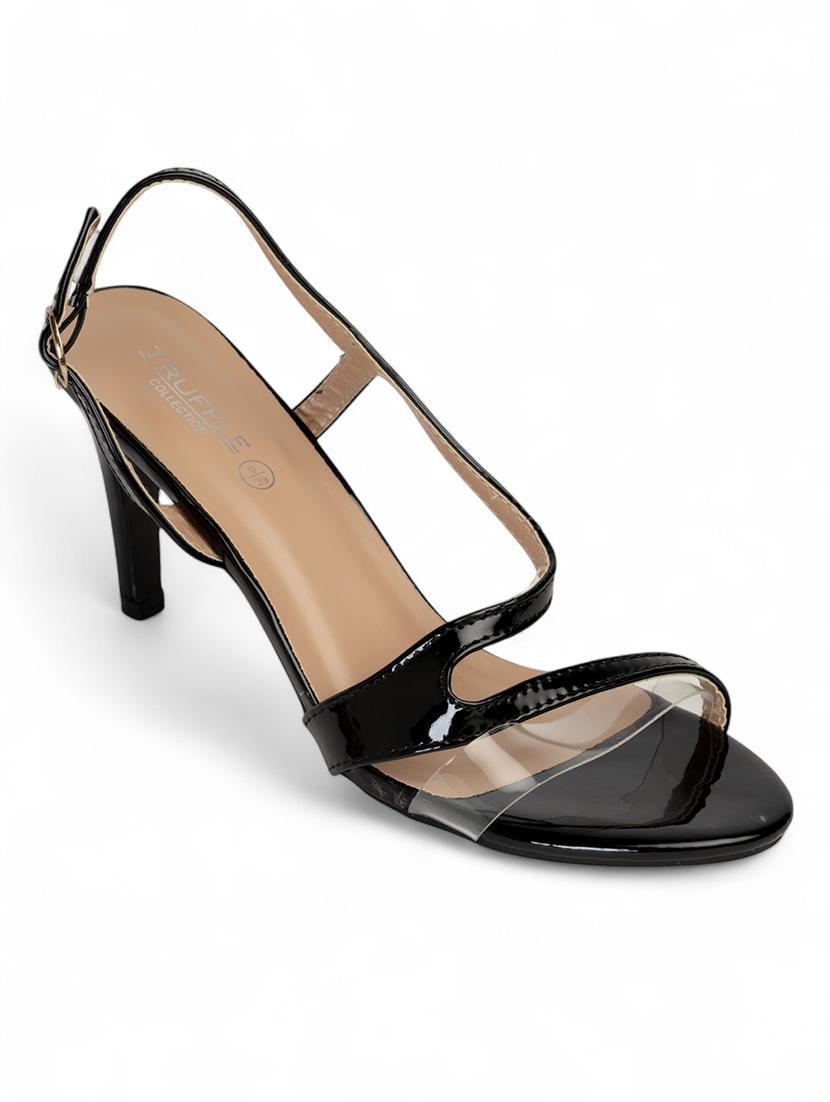 women black ankle strap sandal - 22017440 - Standard Image - 2